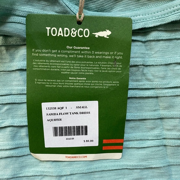 NWT Toad&Co Tank Dress - Picture 8 of 8